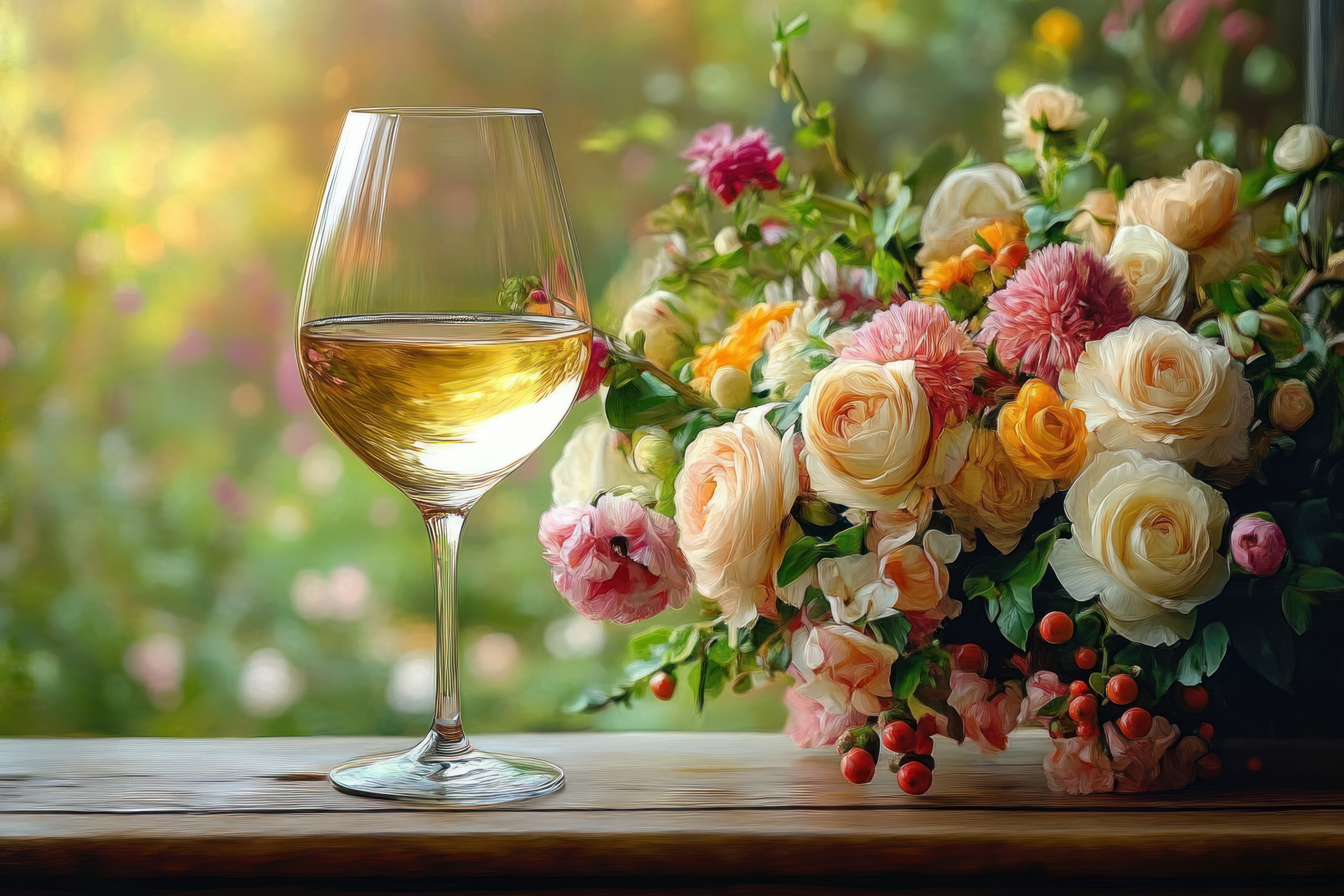 Bouquet Workshop &amp; Wine Tasting